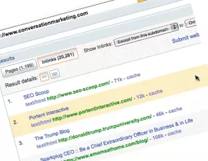Yahoo Site Explorer
